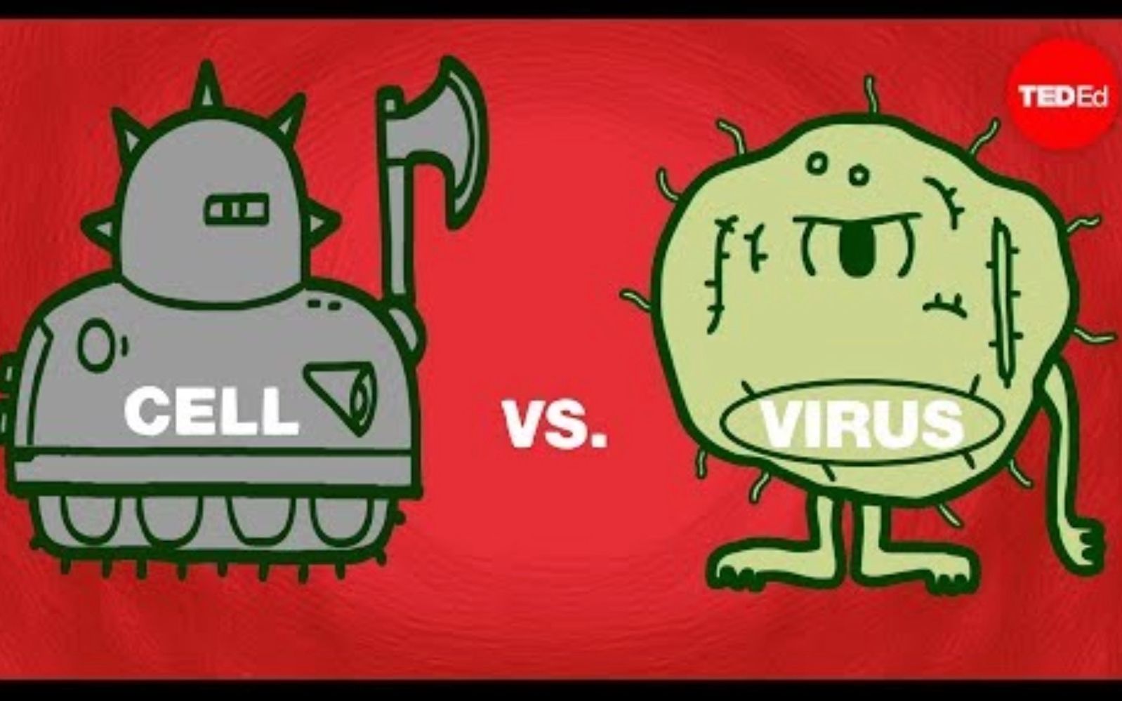 [图]【Ted-ED】细胞与病毒：健康之战 Cell VS Virus A Battle For Health