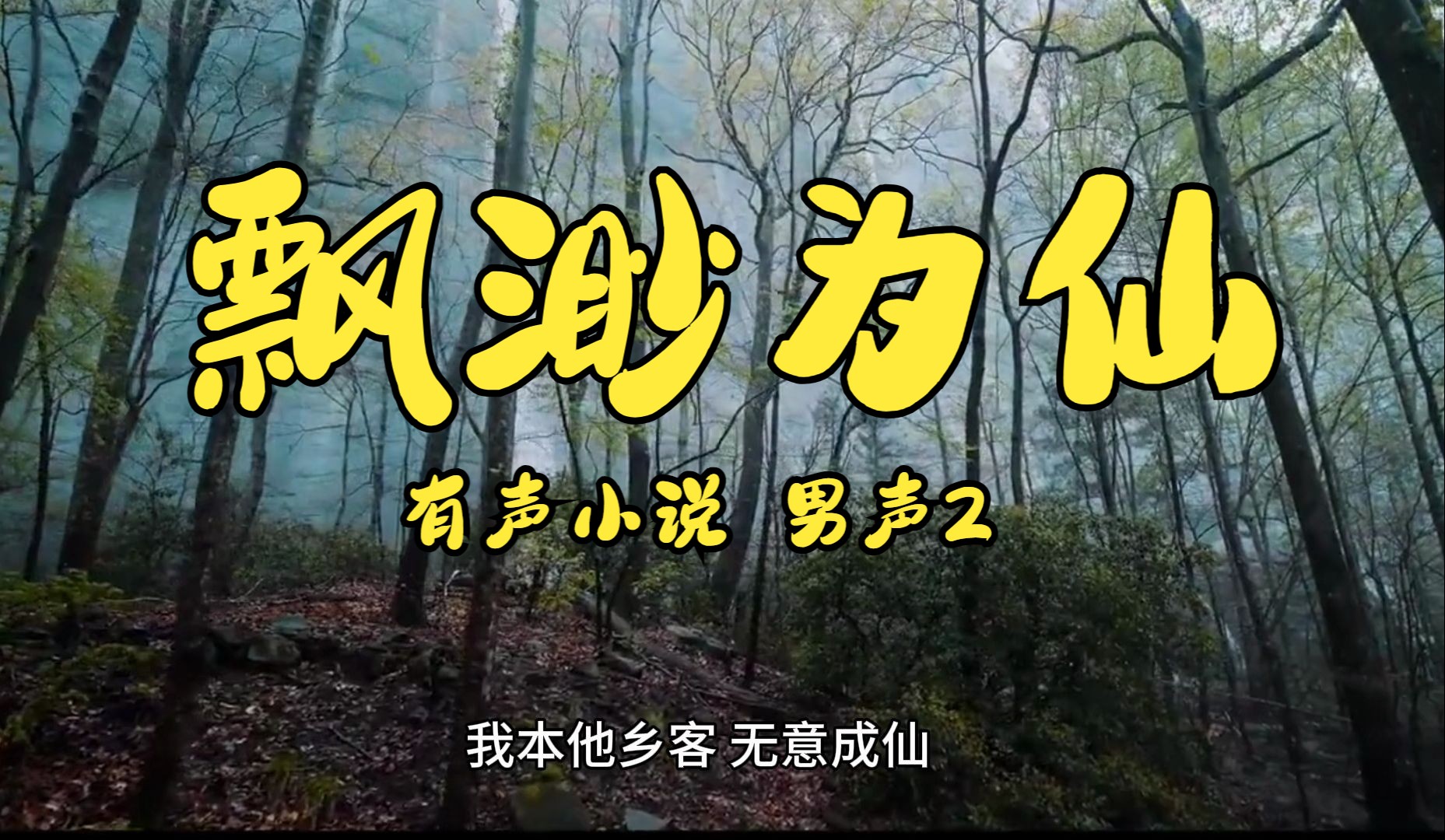 [图]【飘渺为仙】我本他乡客,无意成仙。深山修道二十年,师父让宋游下山,去见识妖魔鬼怪,人生百态, 没有想到,走遍大江南北,仙人竟是我自己。有声小说 男声2