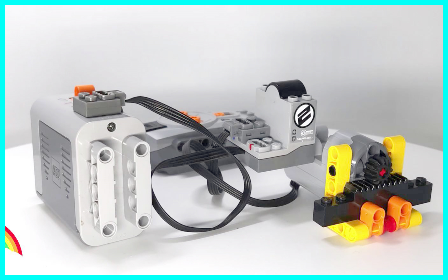 乐高lego伺服马达_齿条齿轮结构#159_qiqi玩具记录_lego亲子steam教育