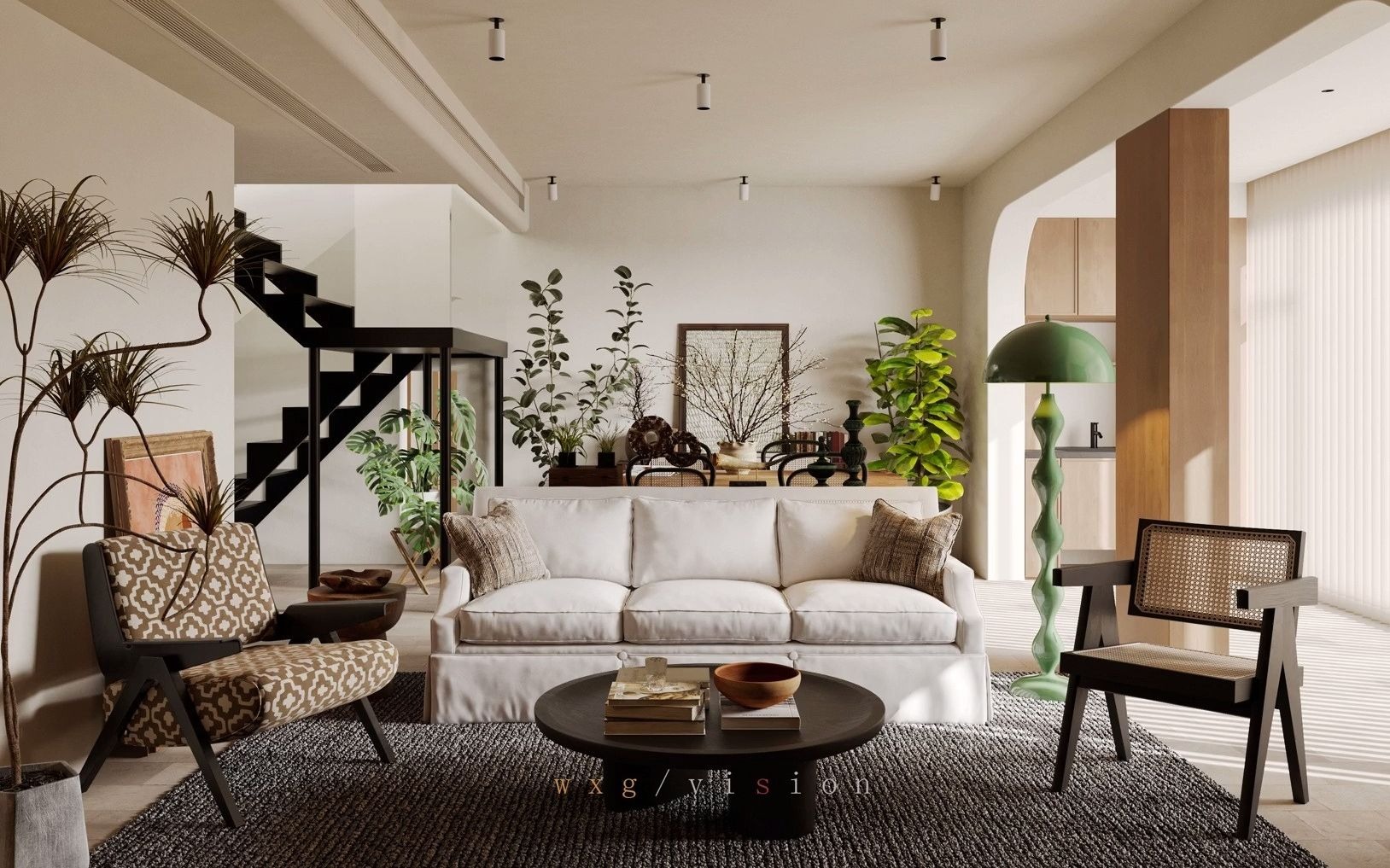 软装自然风格 #其他住宅空间案例 近作丨自然风 #知末网