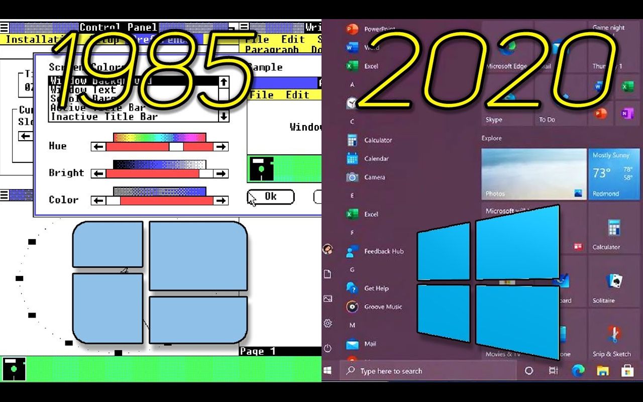 【進化史】微軟 windows 系統進化史 1985-2020_嗶哩嗶哩_bilibili