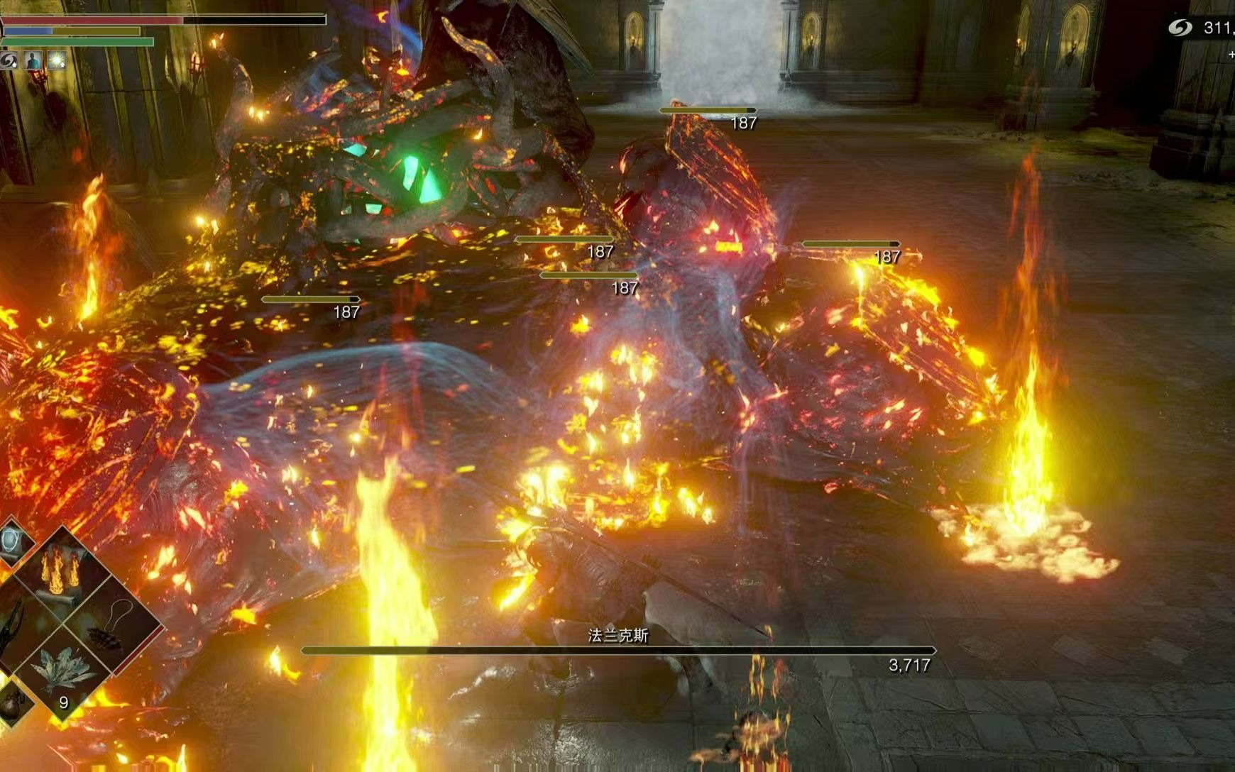 恶魔之魂二周目法爷秒天秒地之法兰克斯