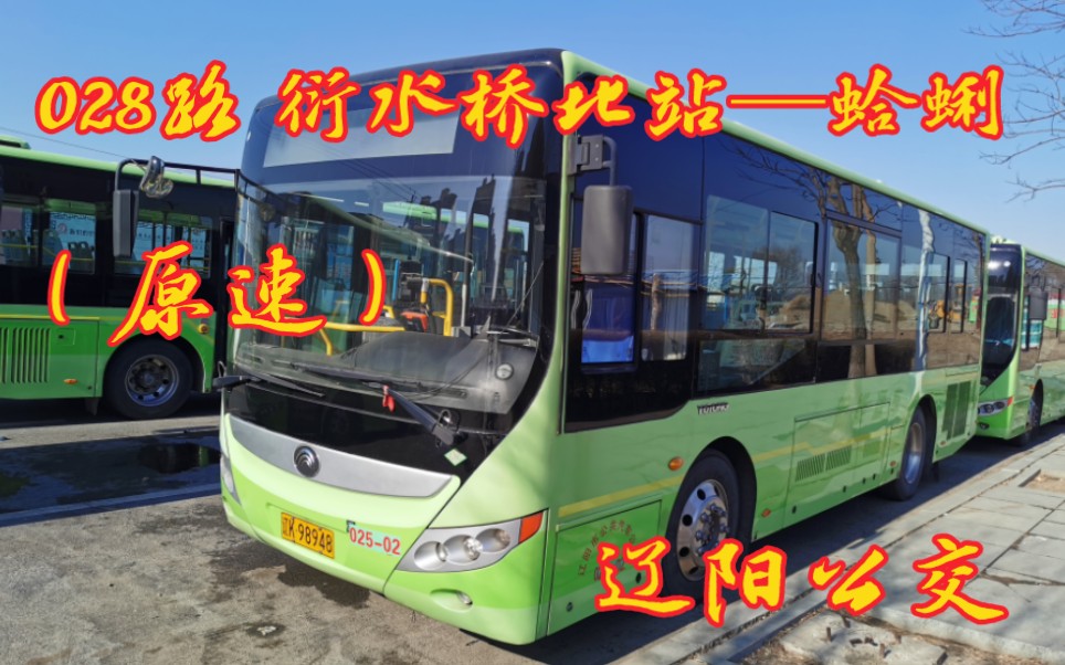 辽阳公交028路 衍水桥北站—蛤蜊(原速)前面展望pov