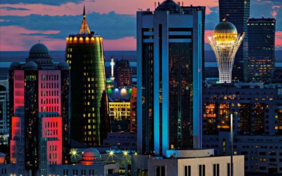 哈萨克斯坦首都阿斯塔纳夜景1