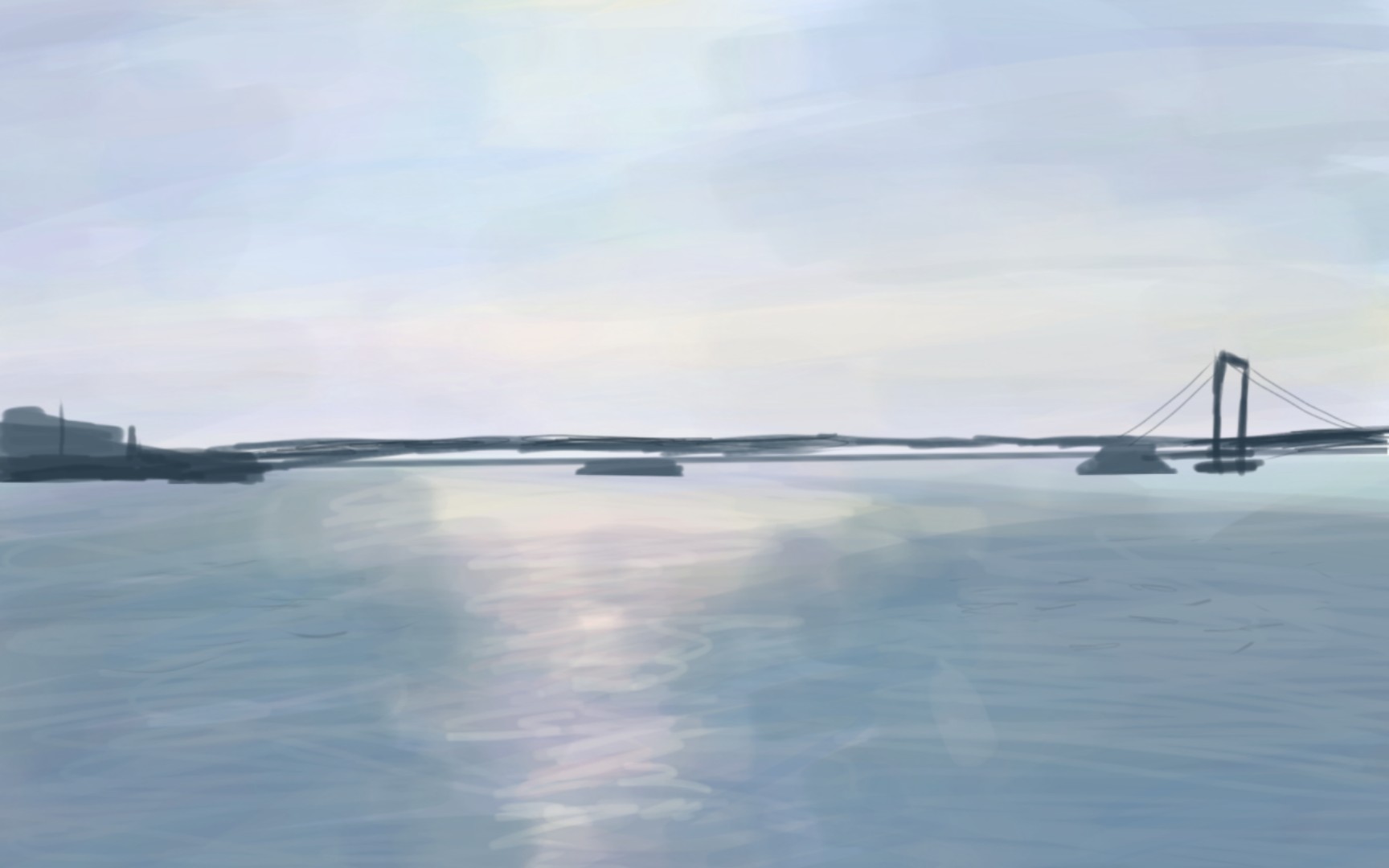 【指绘】看到好看的风景就画了