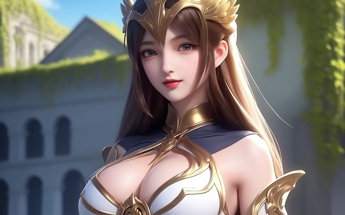 ai绘图画图-完美的女战神