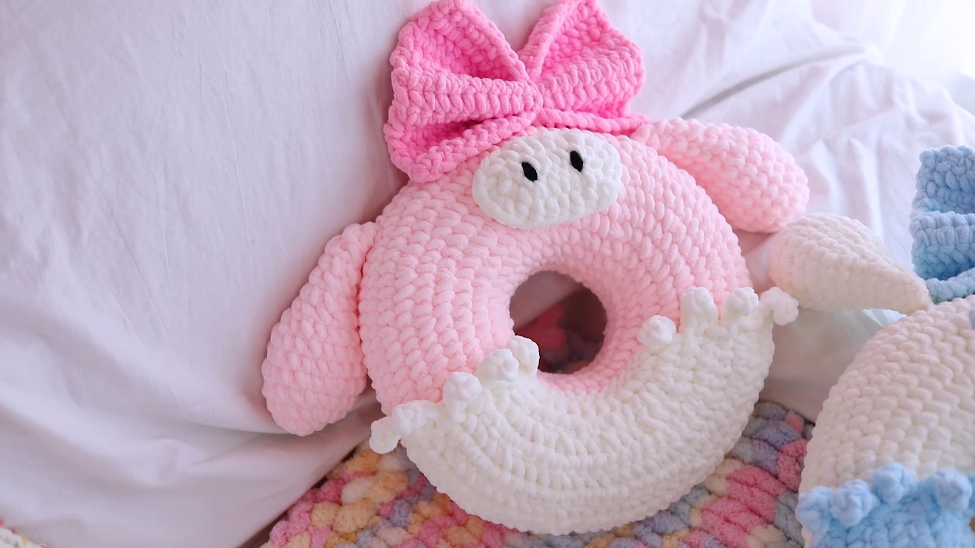 美乐蒂玉桂狗抱枕钩织视频教程