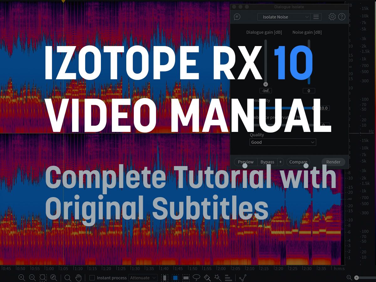 iZotope RX 10 Video Manual 11Guitar Denoise哔哩哔哩bilibili