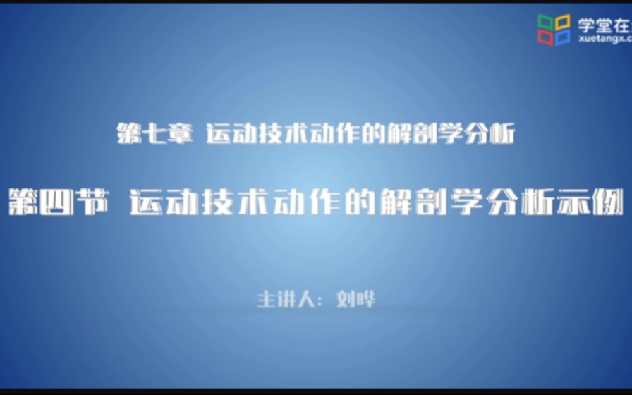 [图]运动解剖学-运动技术动作的解剖学分析示例