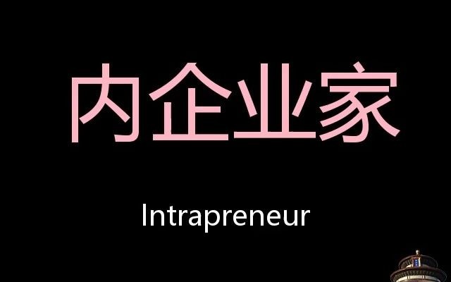 内企业家 chinese pronunciation intrapreneur_哔哩哔哩 (゜-゜)つロ