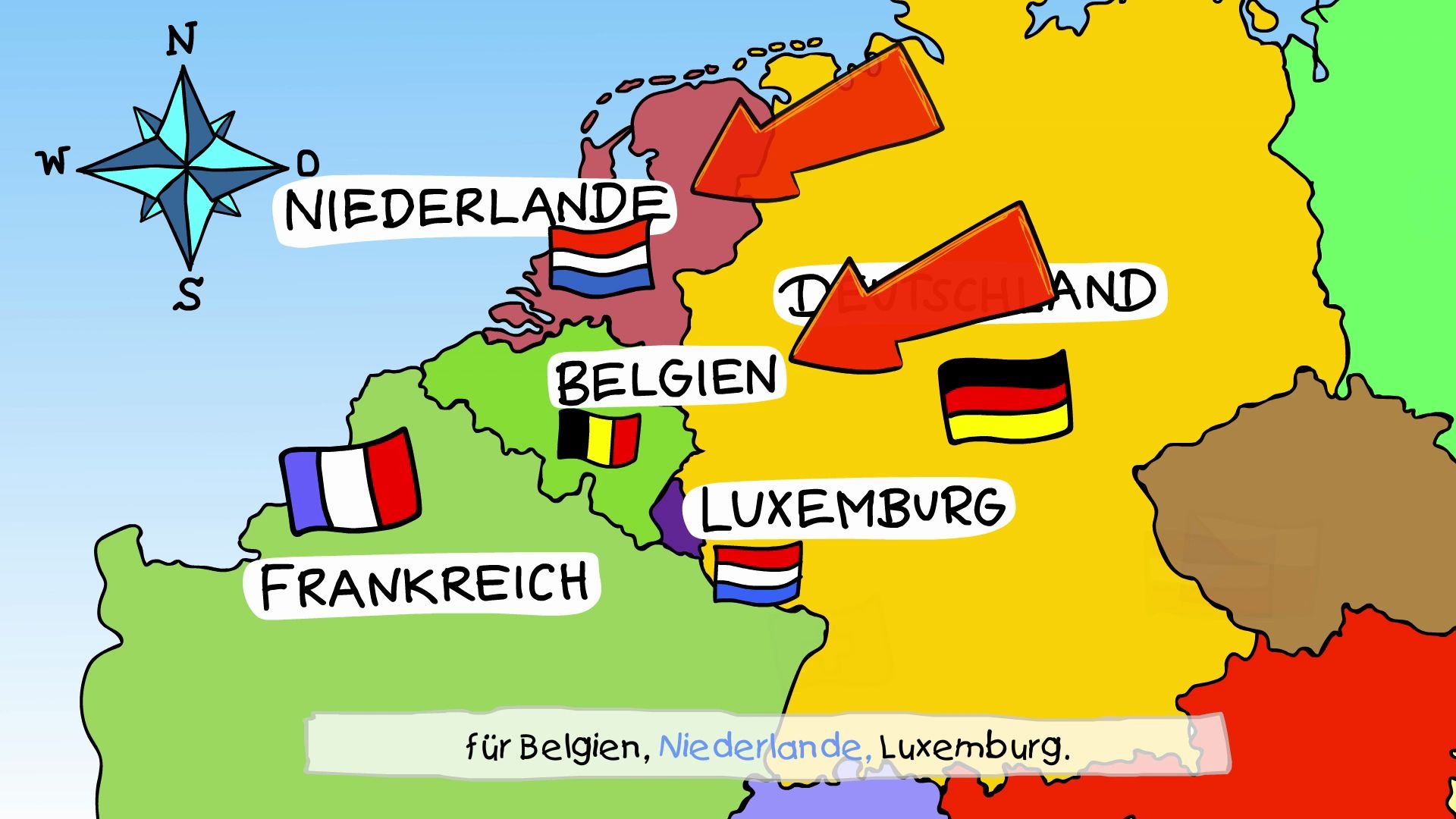 【德语儿童歌曲】听歌记单词之德国的邻国 deutschlands nachbar