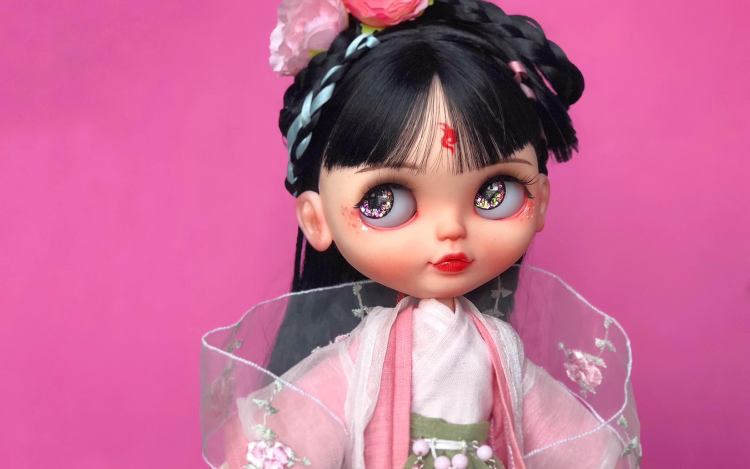 【blythe小布改娃】【枕上书】妆宝凤九|试穿娃衣