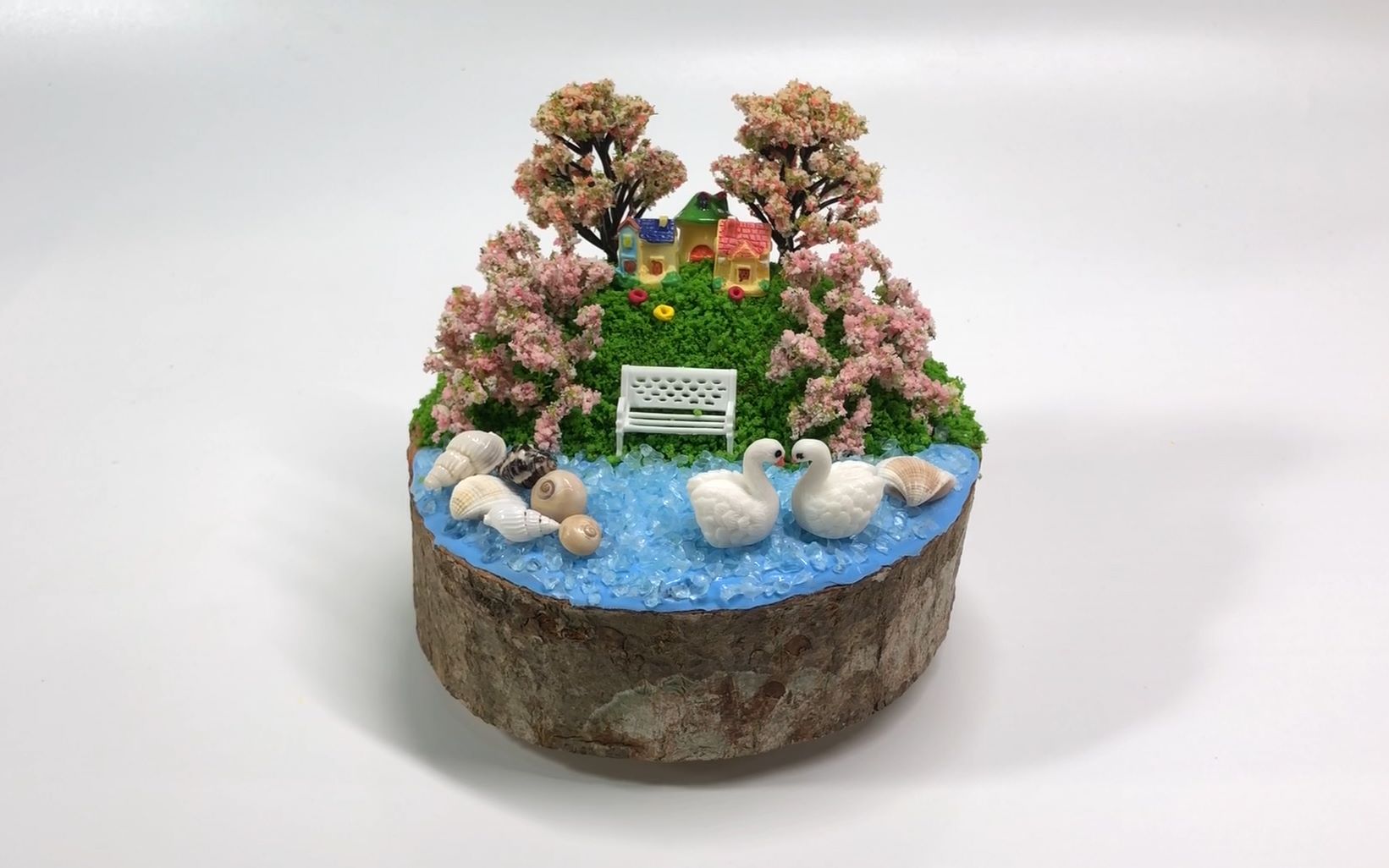 【创意手工】彩泥微景观——天鹅湖庄园