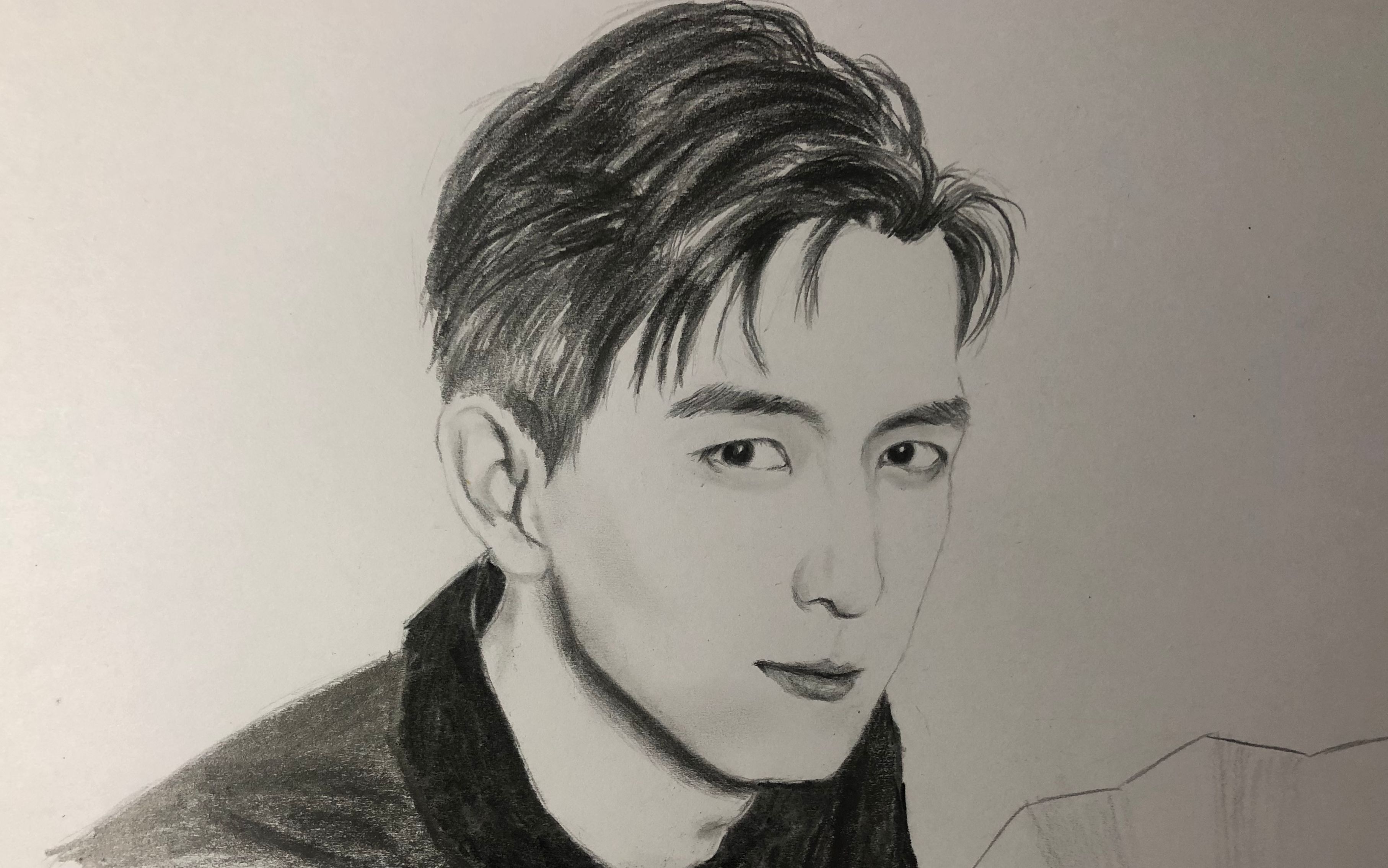 【李现】【素描人物】速写一位现男友~_哔哩哔哩_bilibili