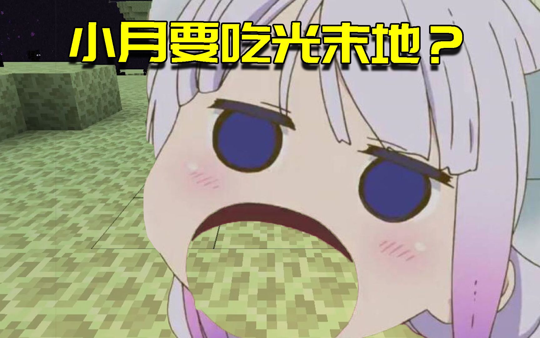 我的世界联机生存99小月要吃光整个末地紫颂果在角落瑟瑟发抖