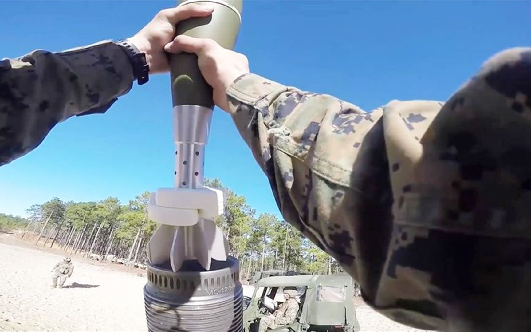 120毫米迫击炮射击训练,看得真过瘾