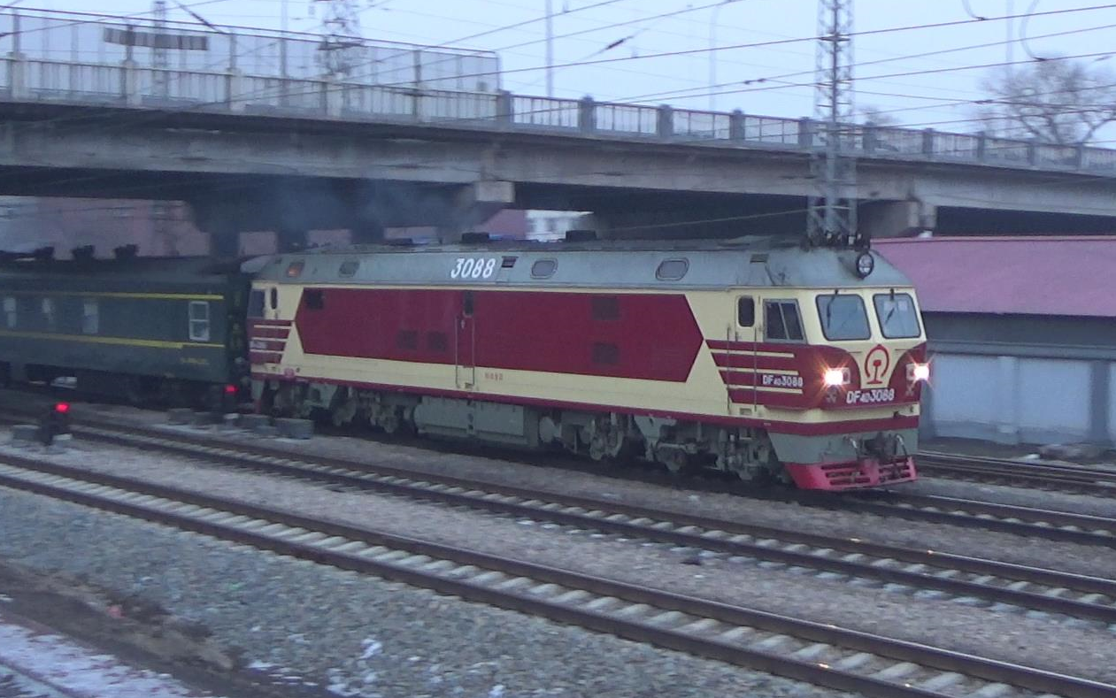 【春运】df4dz 3088 k7204次(齐齐哈尔-宝清)出平齐线齐北场 2018.03.