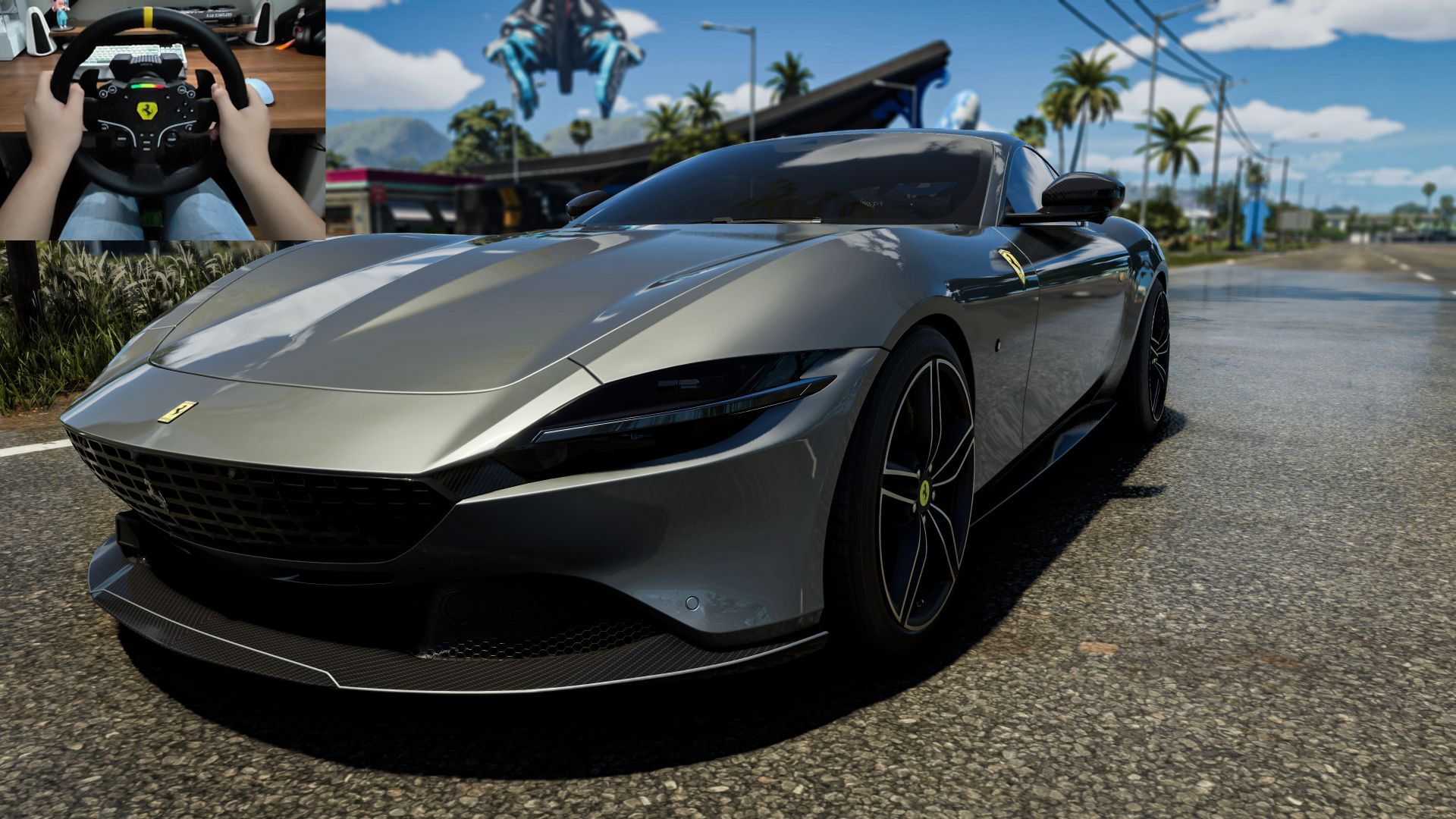 【4k最高画质|飙酷车神:轰鸣盛典】驾驶法拉利roma