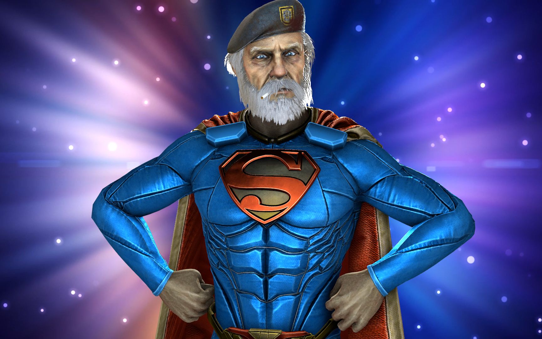 【4k黎明杀 鸡】超人老头vs大屁屁三角头の持久对局