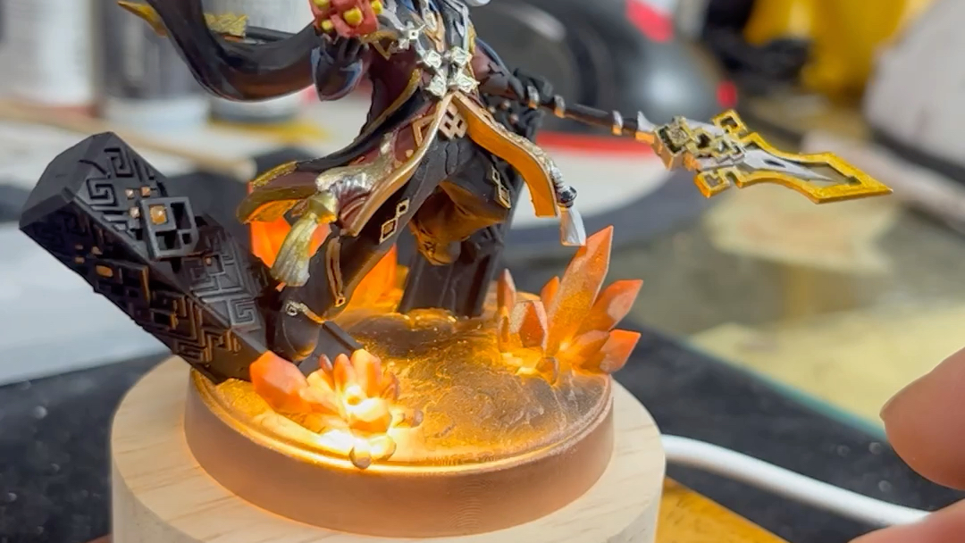 alexstudio原神钟离手办涂装成品