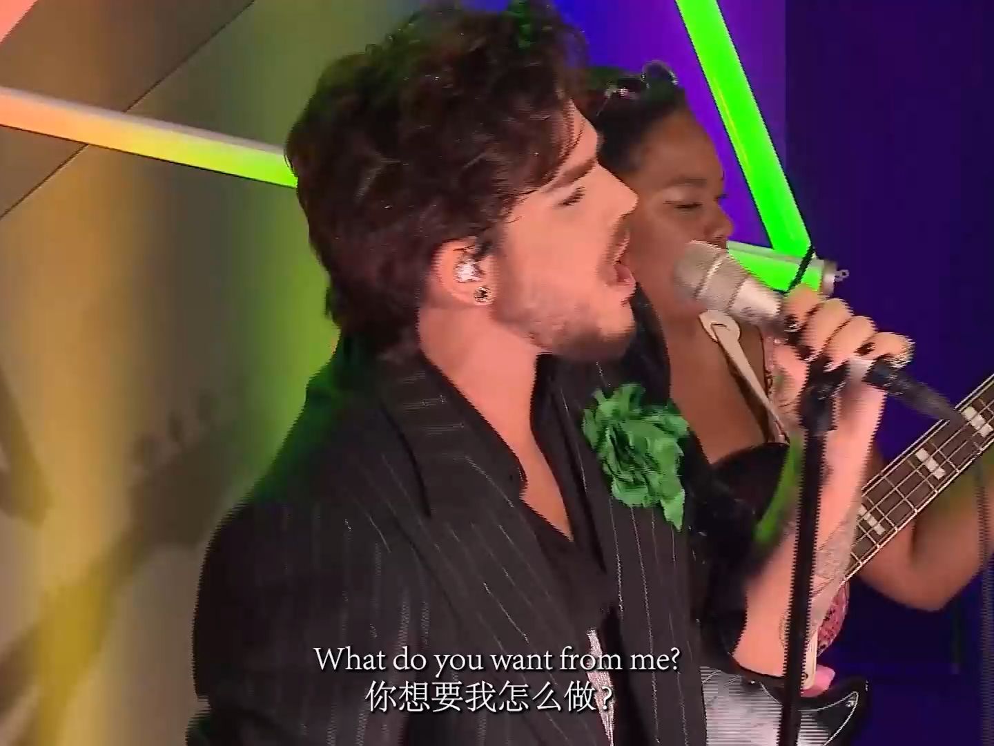 [图]【Whataya want from me】Adam Lambert，双语字幕