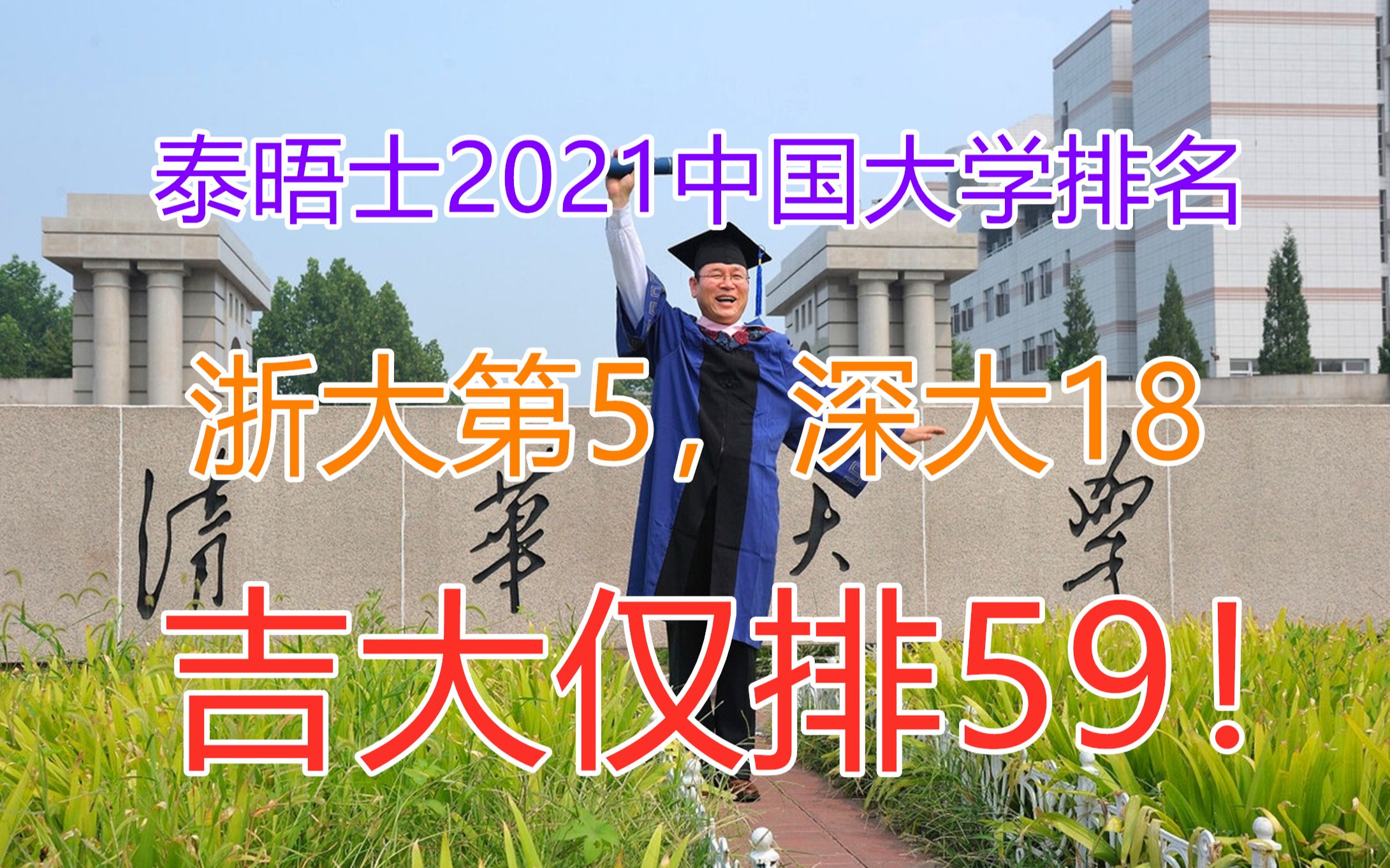 泰晤士2021中国大学排名:浙大第5,武大12,吉大跌出前50!哔哩哔哩bilibili