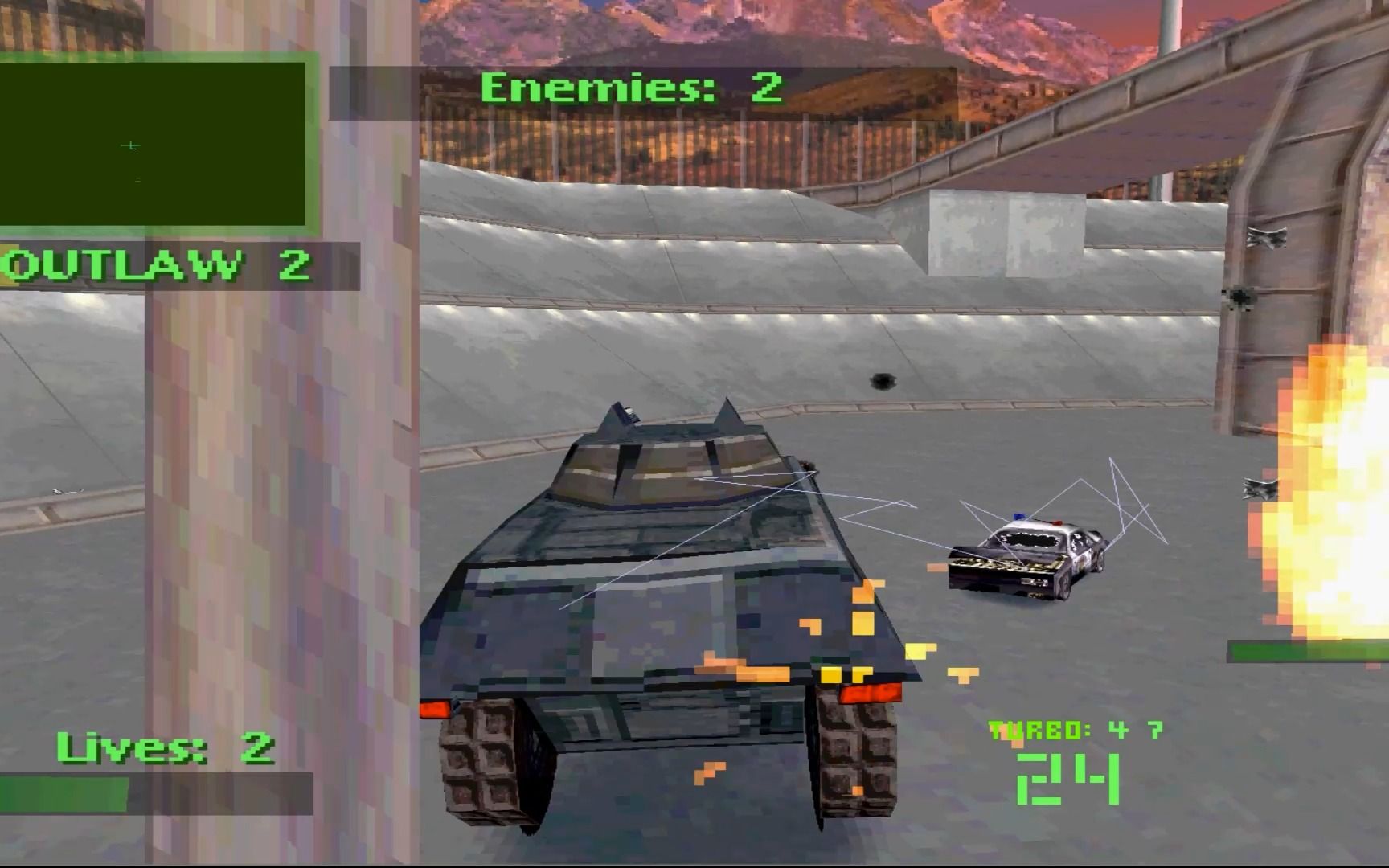 第二关 ps1《烈火战车2》