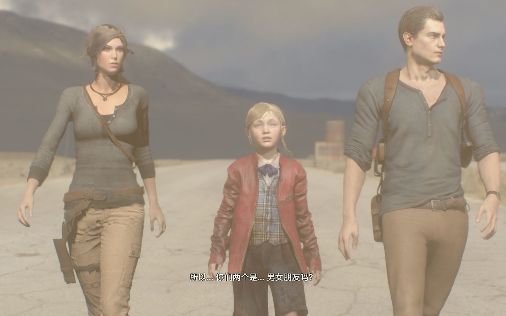 德雷克和劳拉相遇于《生化危机2重制版》