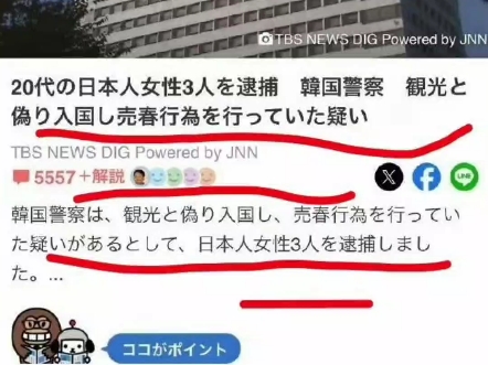 “日本女孩因在韩国卖春被捕,日本女性千里迢迢来到韩国出卖身体,原因是韩国收入高,以及日元贬值”哔哩哔哩bilibili