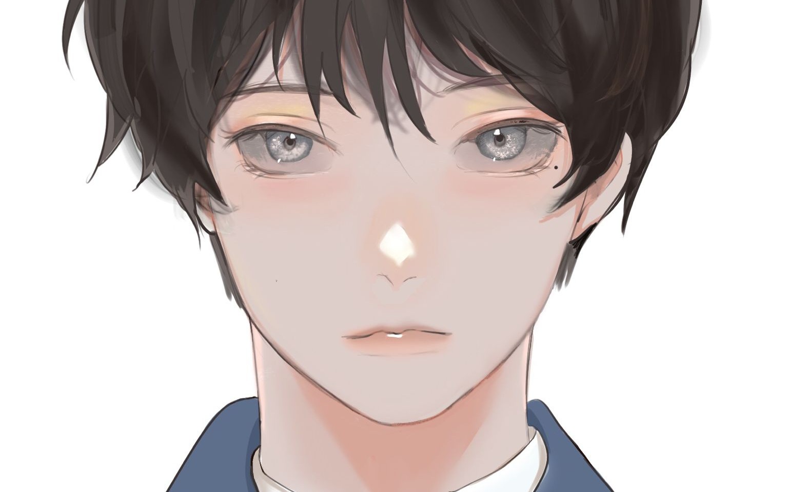 procreate伪装学渣–谢俞绘画过程