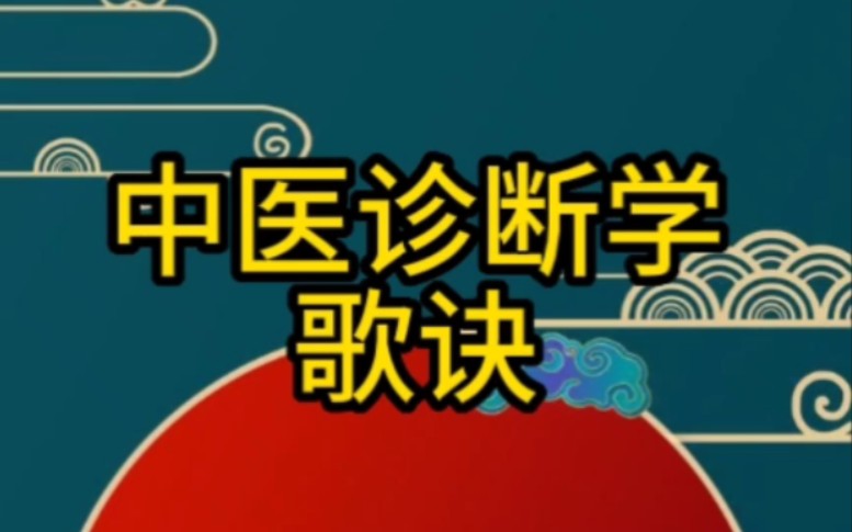 [图]中医诊断学歌诀，望诊、脉诊，医宗金鉴，ai诵读