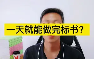 Download Video: 一天就能做完标书？