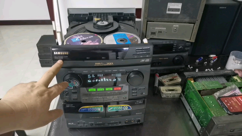 三星组合音响主机拆机换皮带激光