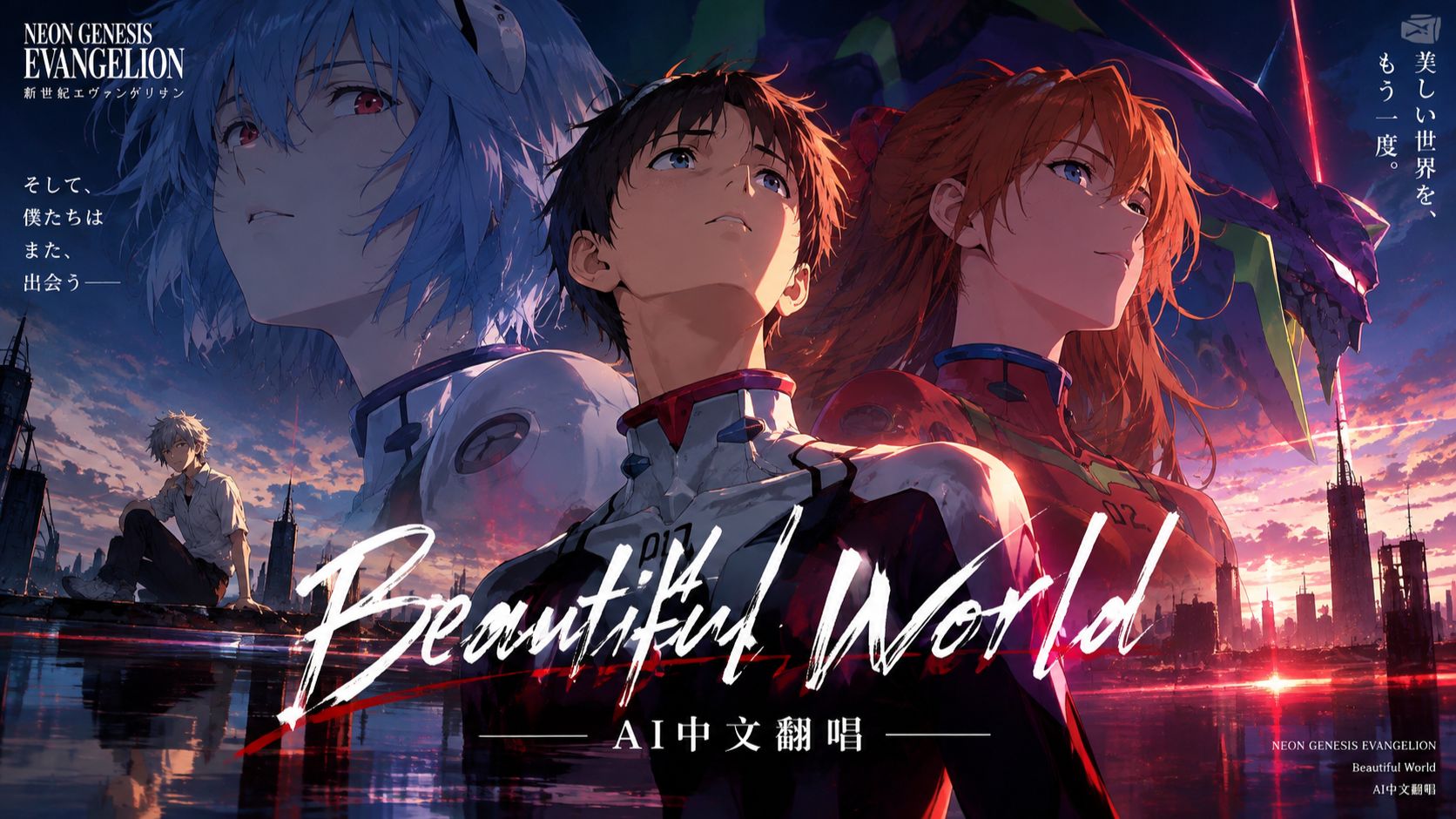 ★新世纪福音战士剧场版：序【 宇多田光 - Beautiful World 】中文填词 AI翻唱