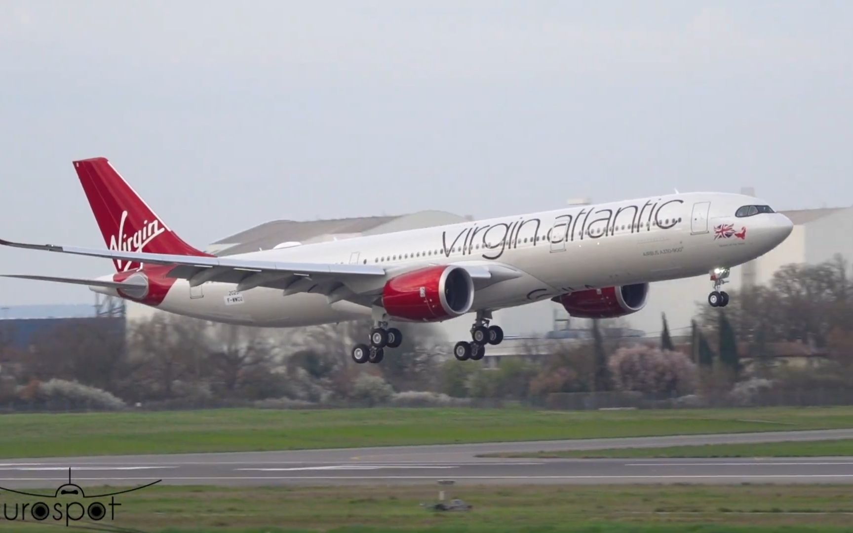 "空中女王"空客a330neo图卢兹机场起降 2023.