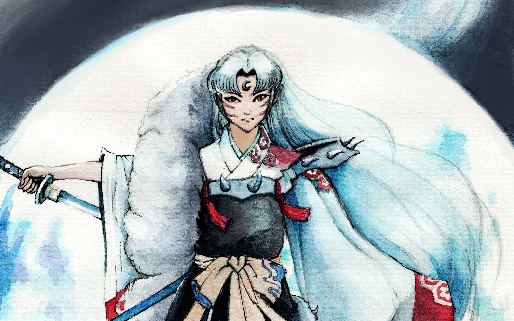 【水彩】杀生丸