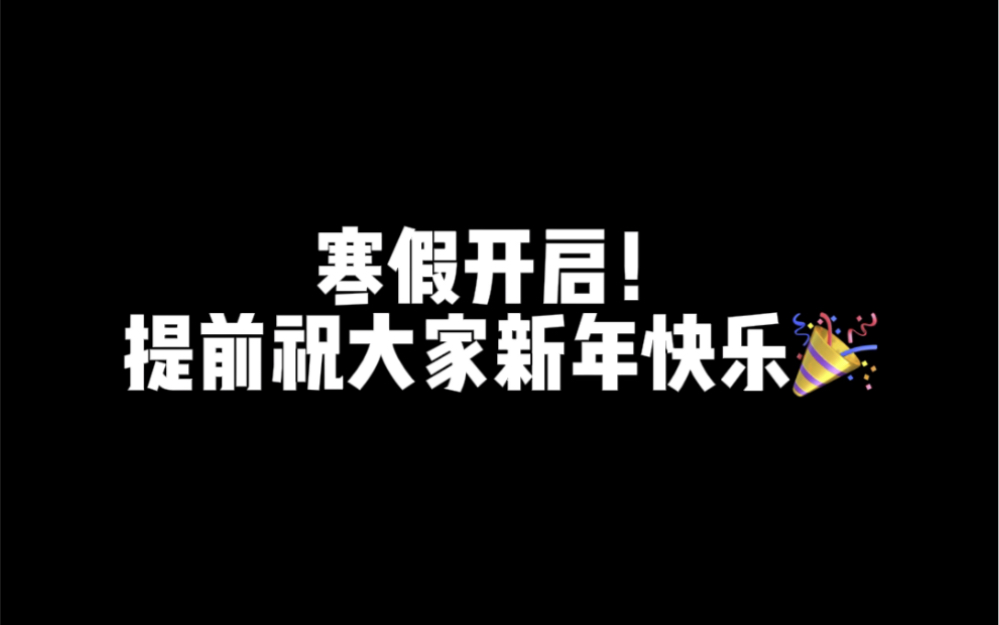 随记part3终于放假回家啦