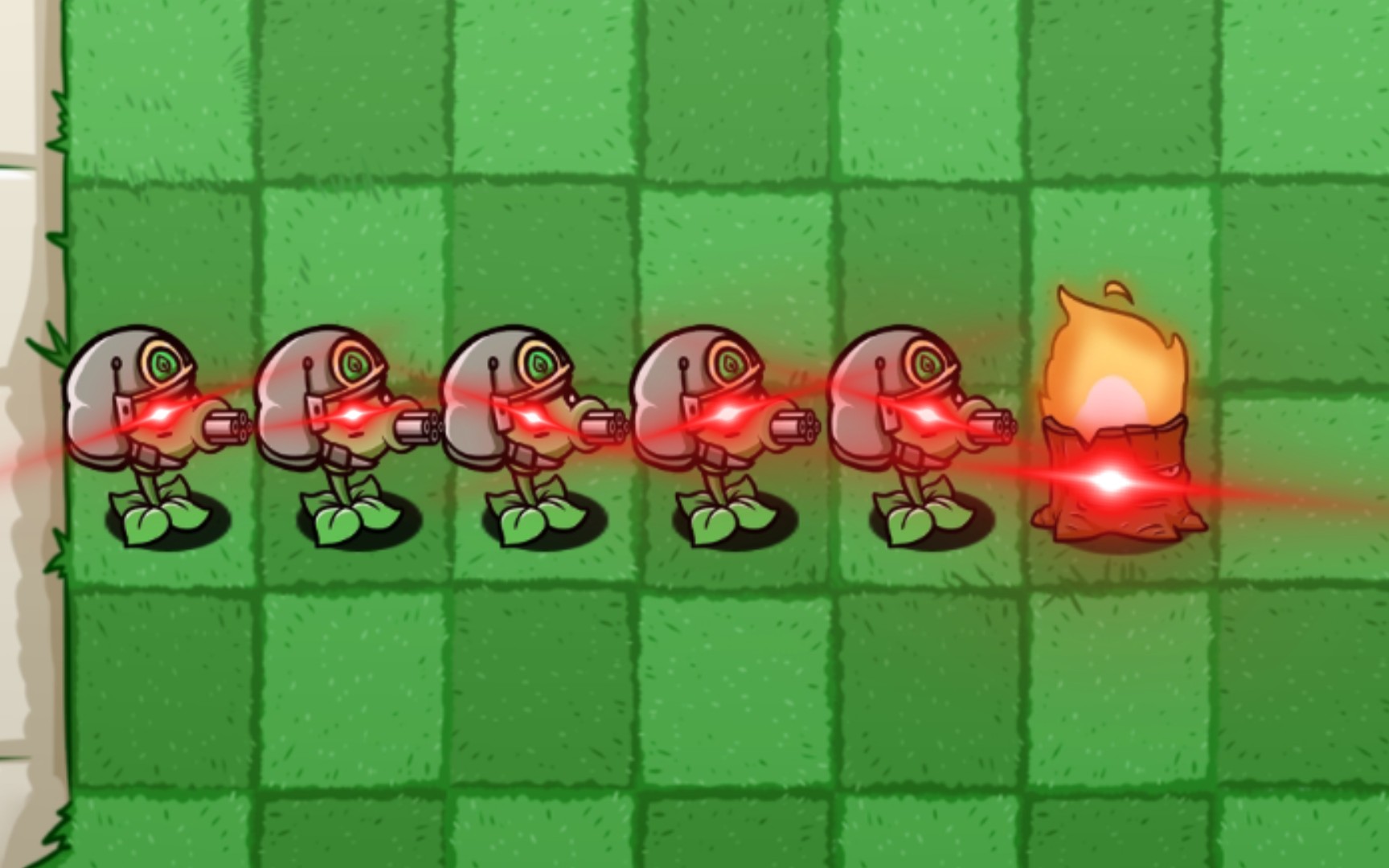 十个机枪豌豆对战僵尸,没想到赢赢的居然是它