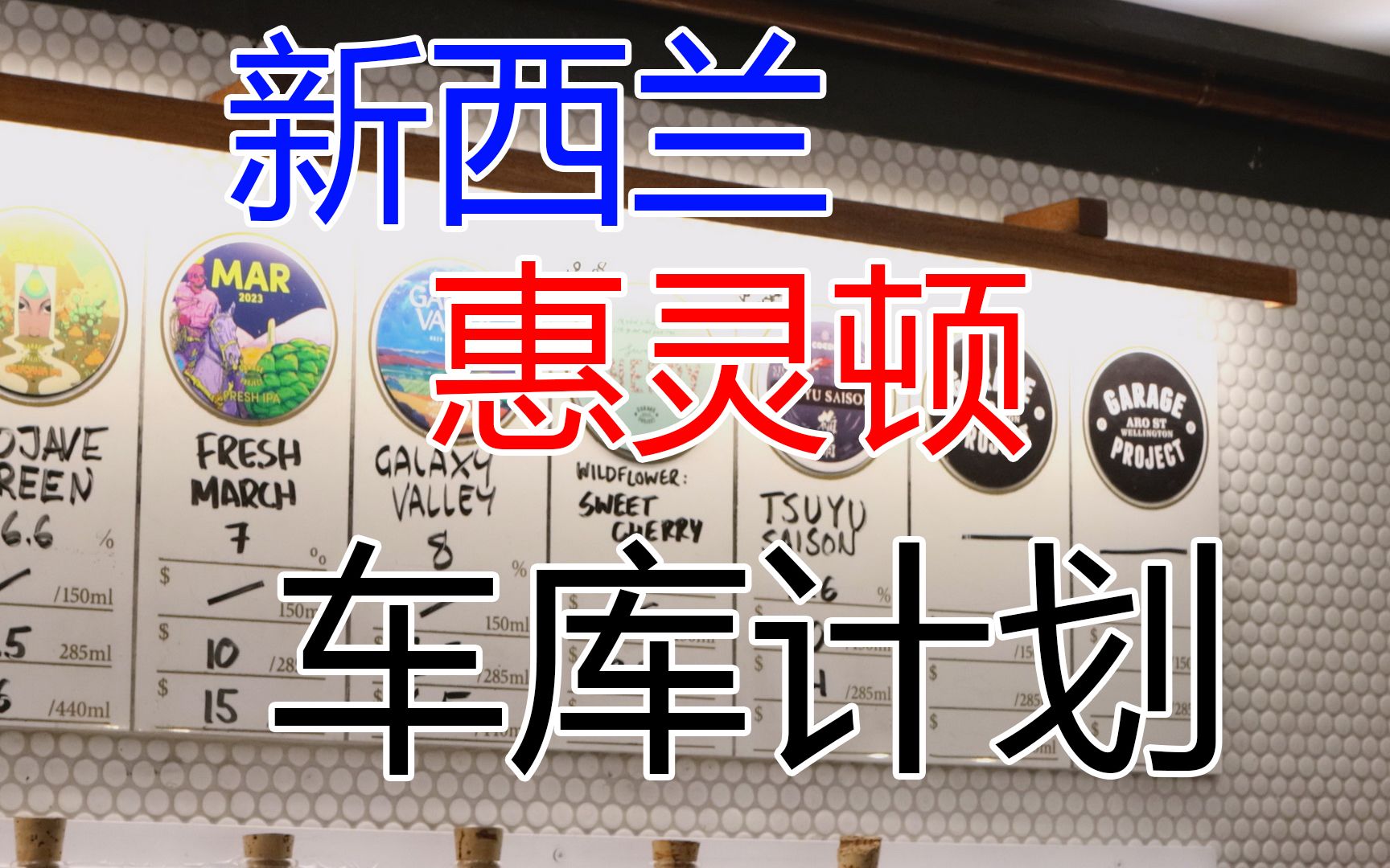 【World Beer Tour】新西兰惠灵顿【车库计划】taproom打卡哔哩哔哩bilibili