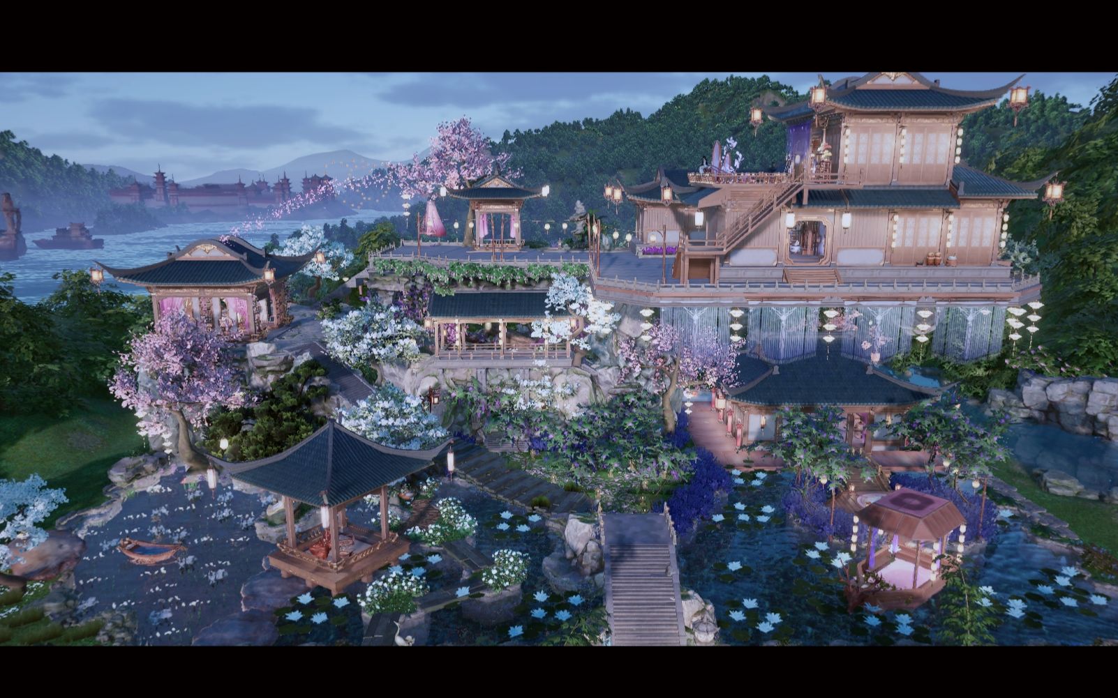 【剑网三家园】"列宅紫宫里,飞宇若云浮"4k横向蓝图云浮宫(含地下室)