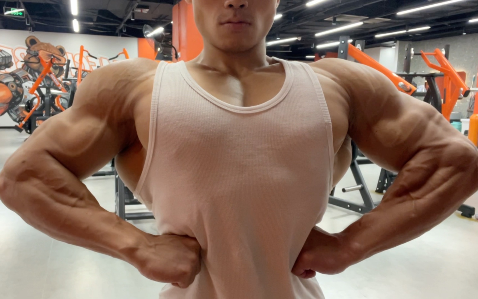 #新手#薄肌 #健身爱好者#毫无训练痕迹