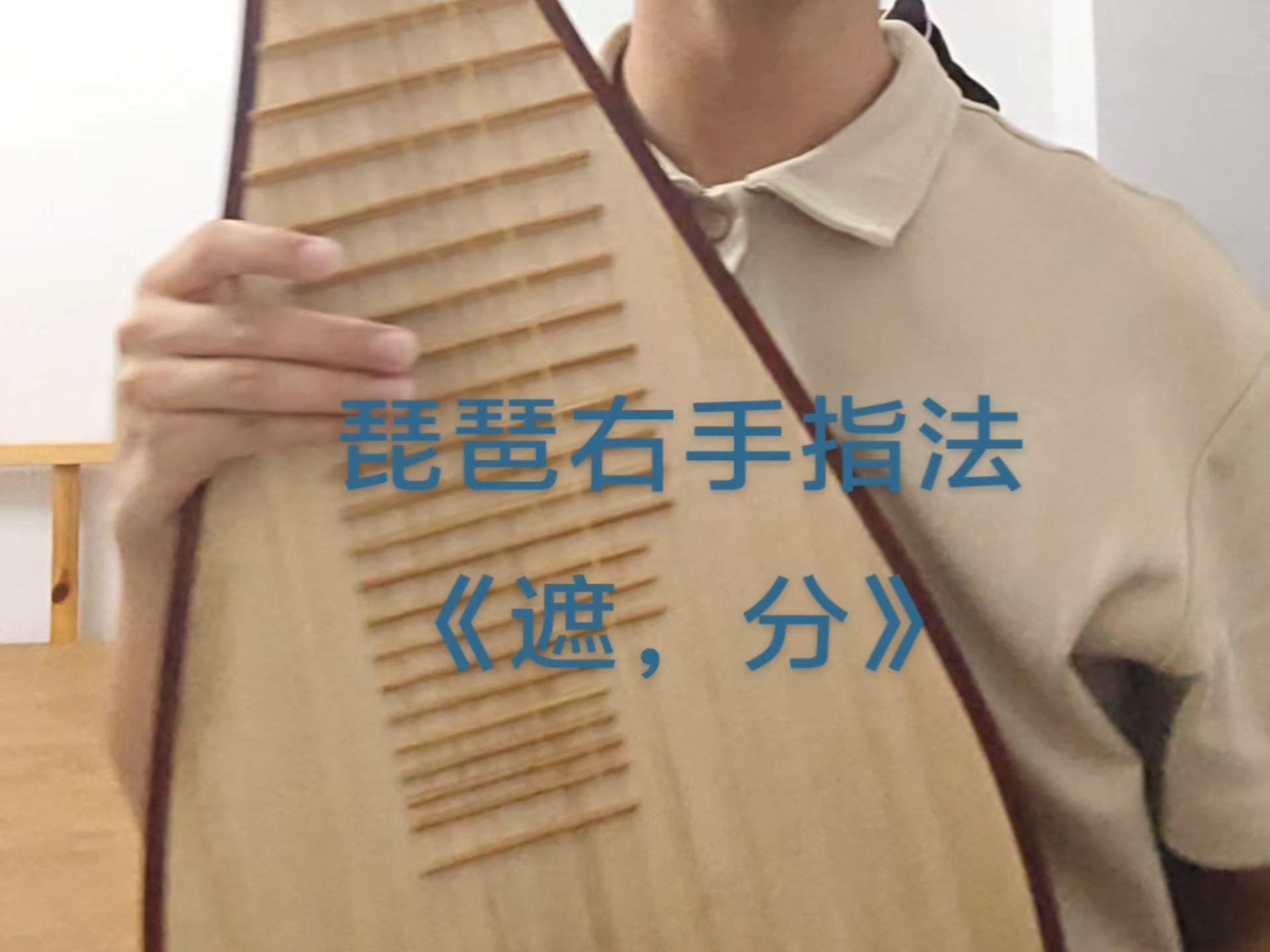 琵琶自学入门之右手指法《遮,分》