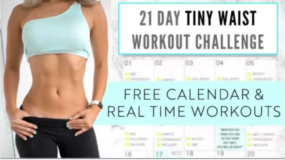 Vicky Justiz 21 21 DAY TINY WAIST WORKOUT CHALLENGE