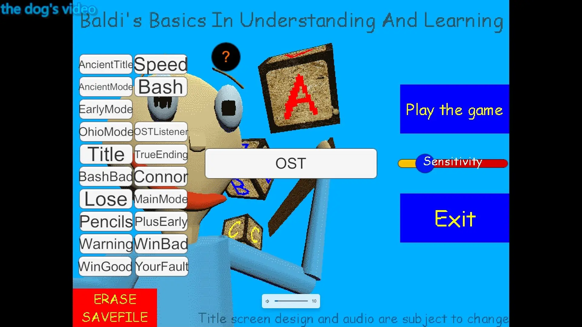 baldi's basics early version再次更新！更新了许多东西！BBIUAL good ending通关！_哔哩哔哩bilibili