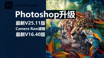 Tải video: 刚刚升级，最新虎标PS25.11版，Camera Raw滤镜16.4.0版，Ai智能修图功能更强大