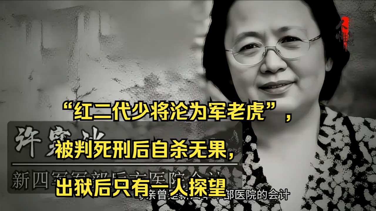 “红二代少将沦为军老虎”,被判死刑后自杀无果,出狱后只有一人探望哔哩哔哩bilibili