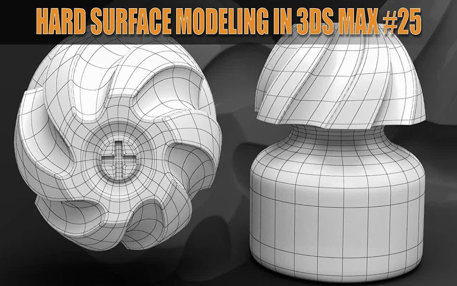 [图]3ds Max 高级建模系列实例教程184 工业产品硬表面建模 电商产品建模 布尔运算 拓扑布线建模