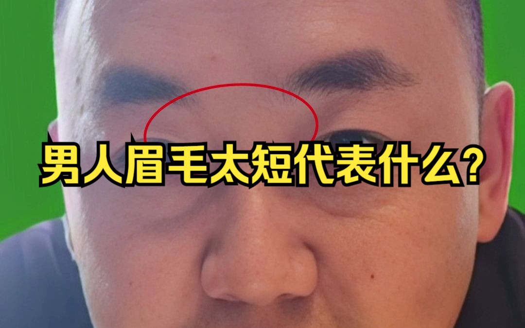 男人眉毛太短代表什么?哔哩哔哩bilibili