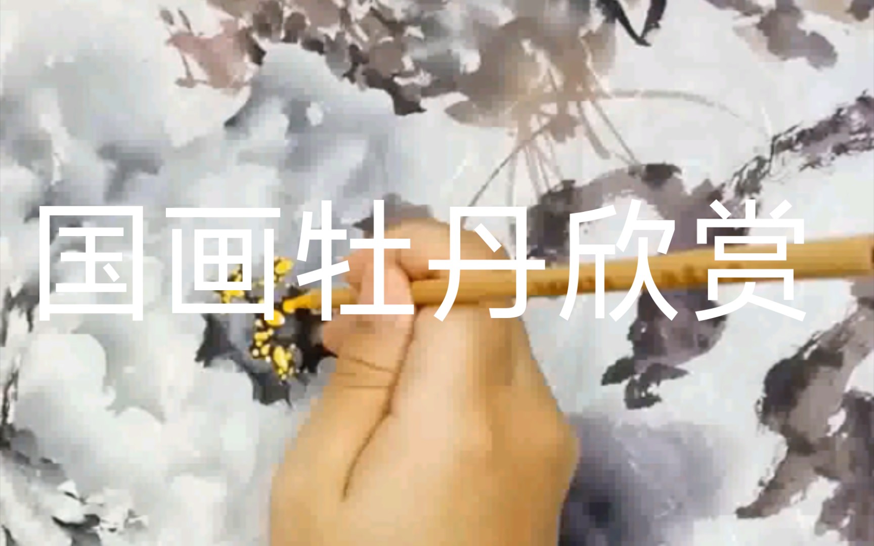 【花亭美物】国画牡丹 古典之美,水墨牡丹哔哩哔哩bilibili