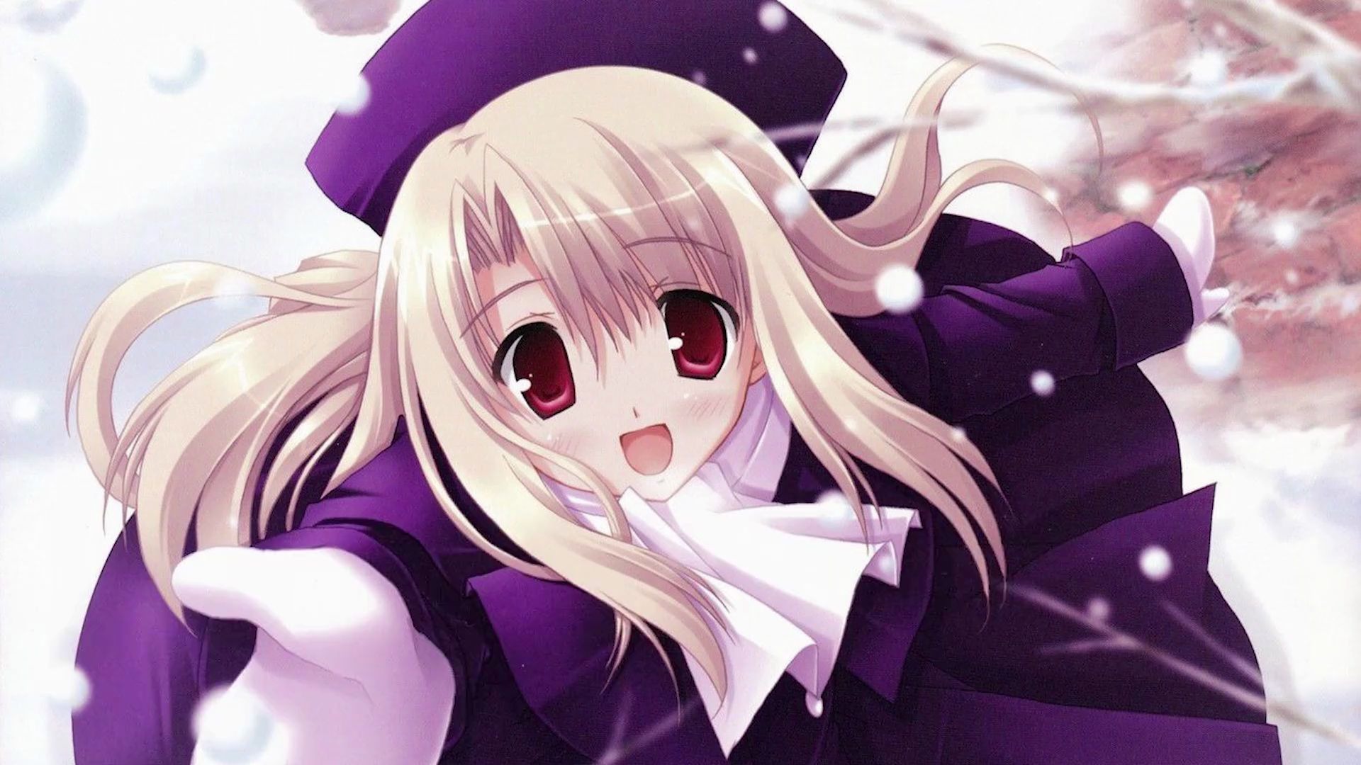 fate伊莉雅角色歌amv红色的眼瞳倒映出的雪白世界月の